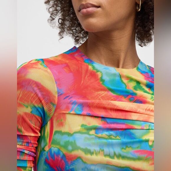 NWT SER.O.YA Janey Multicolor Top Size XS Abstract Palm SER. O. YA - Picture 6 of 12